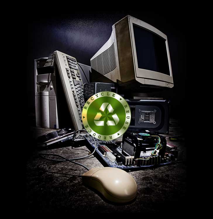 Computer recycling services.
