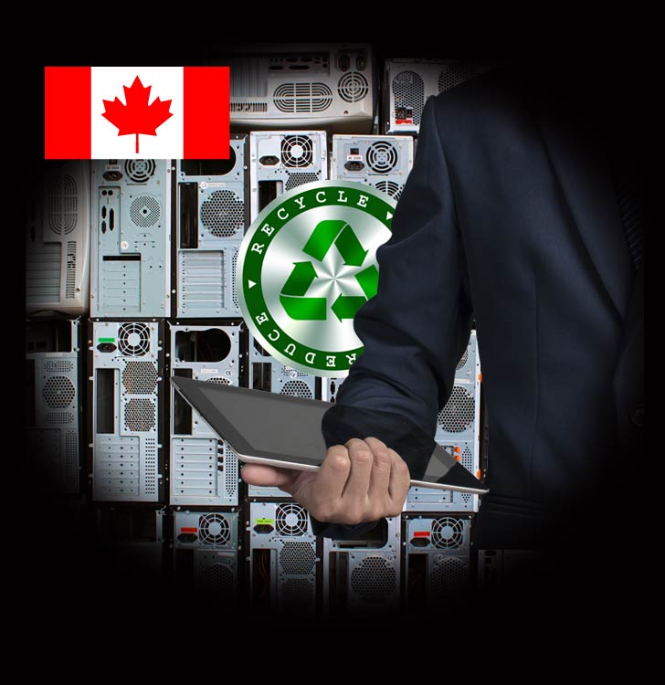 Computer recycling services Canada USA.