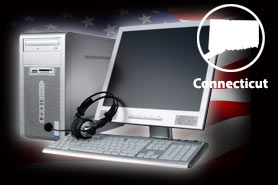 eWaste removal and recycling service for call center equipment in CT
