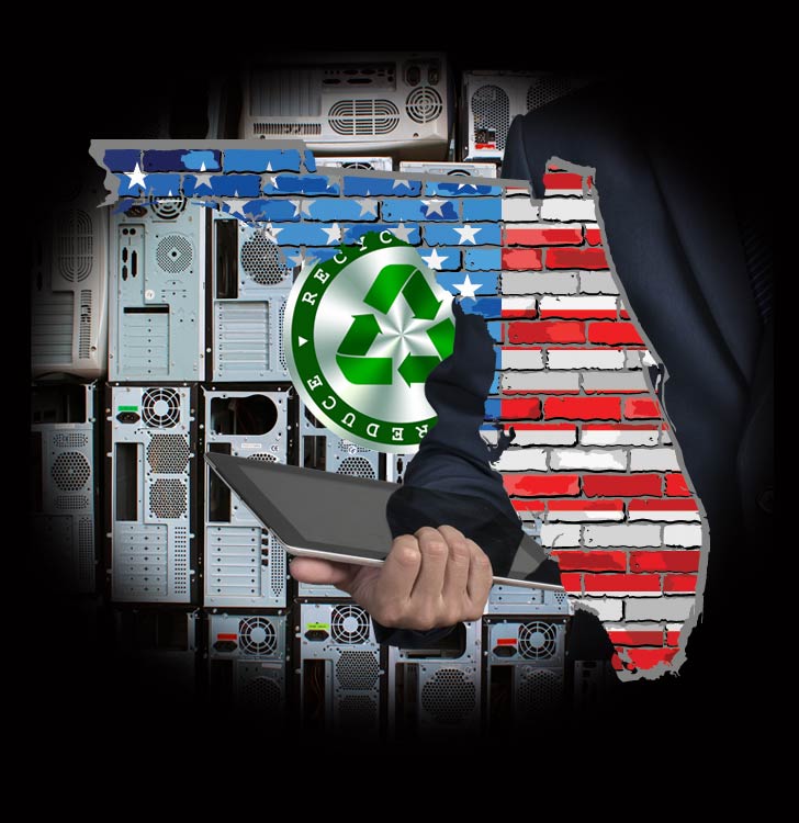 Computer recycling services Florida USA.