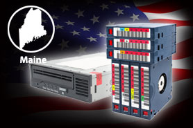 Maine based data destruction service for backup tape drive