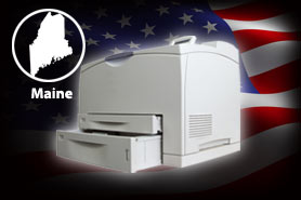 Maine pick-up and disposal service for office printers.