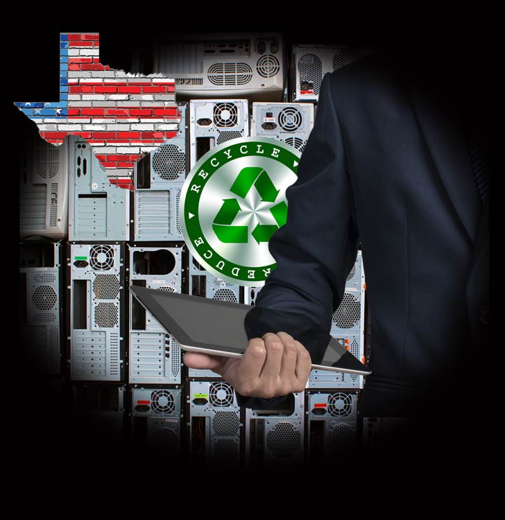 Computer recycling services Texas USA.