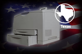 Texas pick-up and disposal service for office printers.