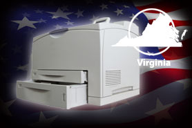 Virginia pick-up and disposal service for office printers.