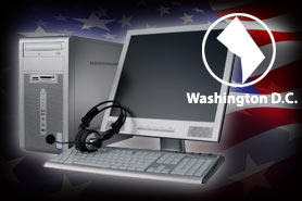 eWaste removal and recycling service for call center equipment in DC